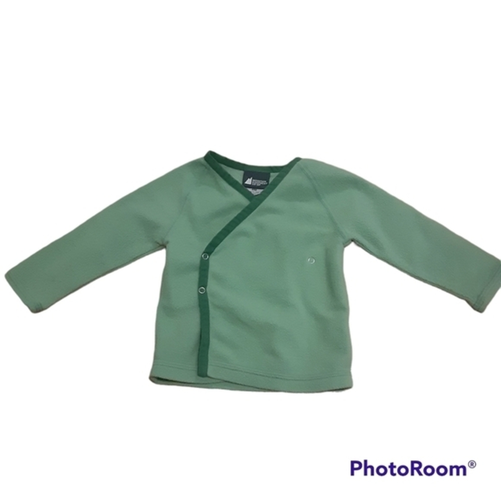 MEC Mountain Equipment Company Fleece wrap pullover,size 6-12 months